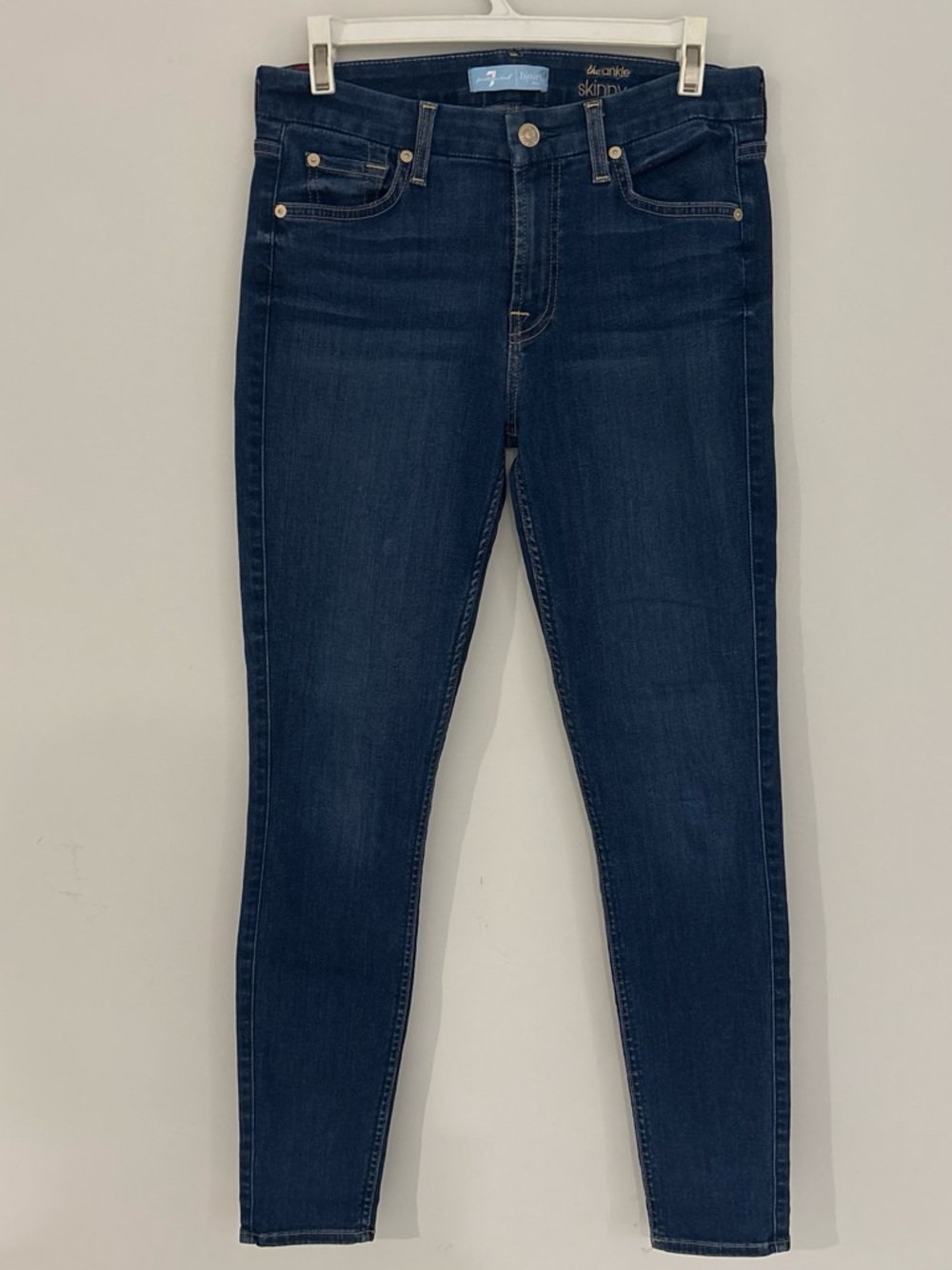 7 For All Mankind Dark Indigo Skinny Jeans